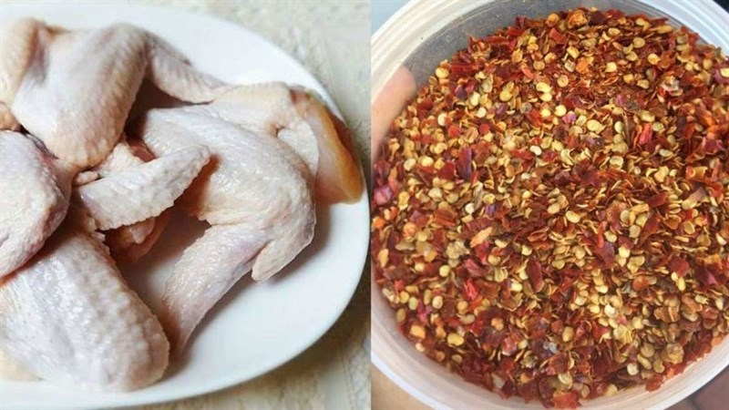 Nguyên liệu món ăn 2 cách làm gà chiên muối ớt
