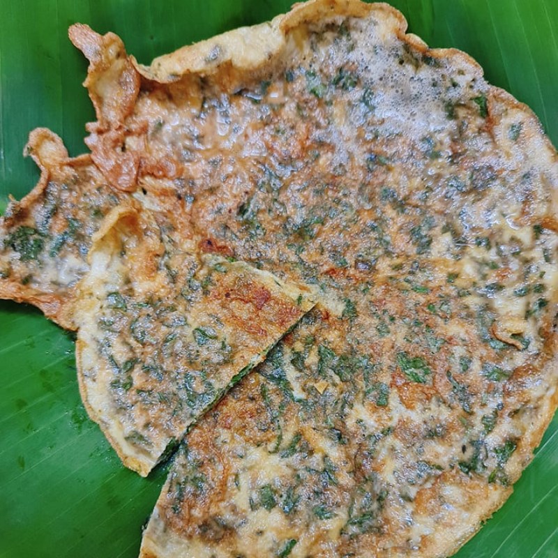 Bước 4 Thành phẩm Trứng rán ngải cứu