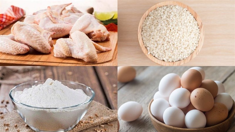 Nguyên liệu món ăn gà chiên vừng