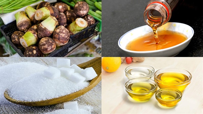 Nguyên liệu món ăn 2 cách làm khoai môn chiên nước mắm