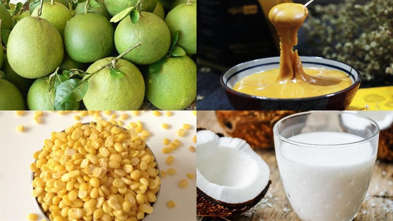 Nguyên liệu món ăn chè bưởi an giang