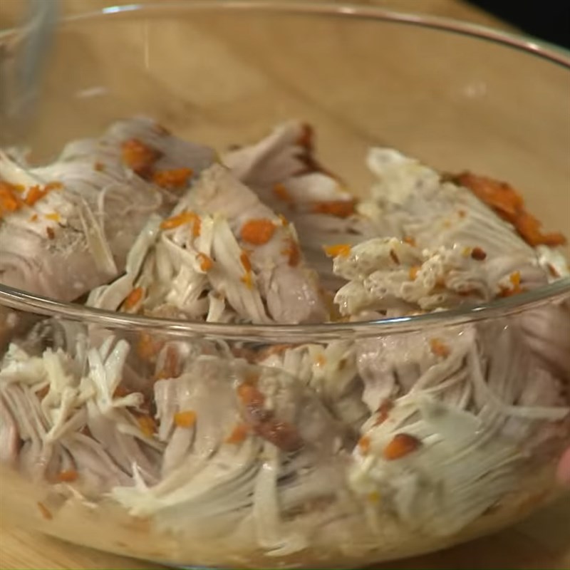Bước 2 Ướp mít Canh mít non nấu nghệ