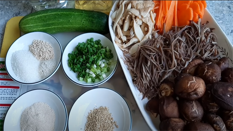 Nguyên liệu món ăn thịt đông - pate chay