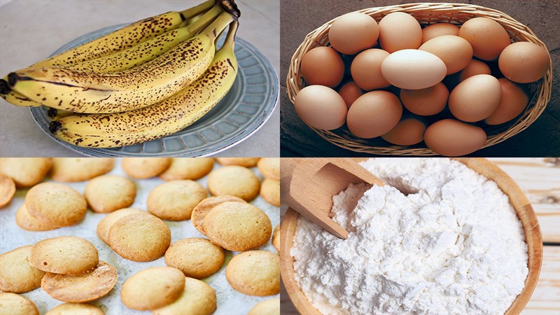 Nguyên liệu món ăn bánh pudding chuối