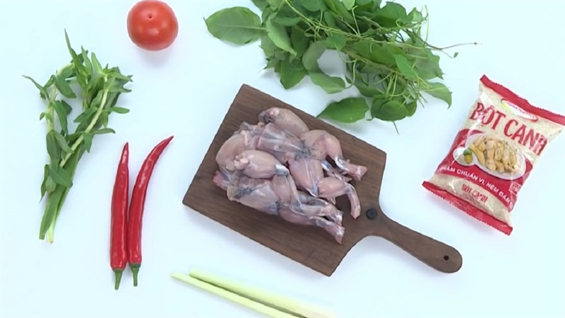 Nguyên liệu món ăn canh chua ếch