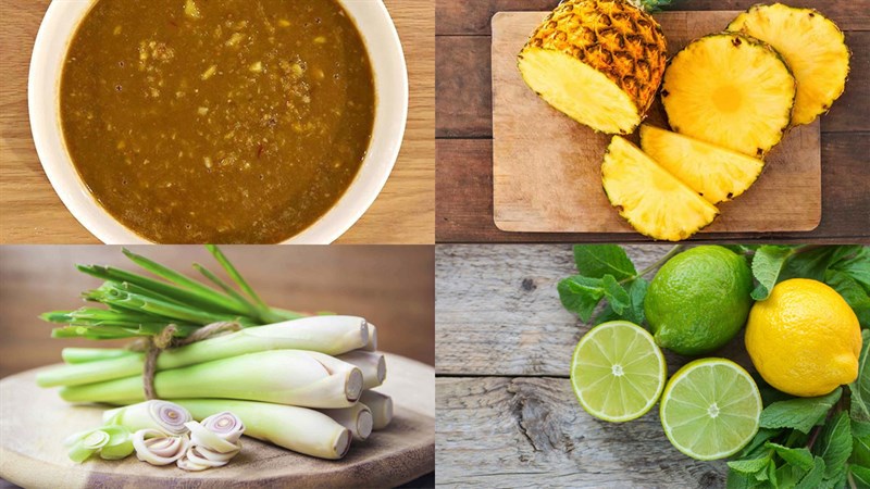 Nguyên liệu món ăn 2 cách làm nước chấm bánh tráng cuốn thịt heo