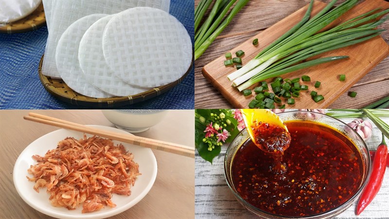 Nguyên liệu món ăn 2 cách làm bánh tráng trộn sa tế