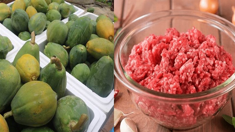 Nguyên liệu món ăn 3 cách nấu canh đu đủ