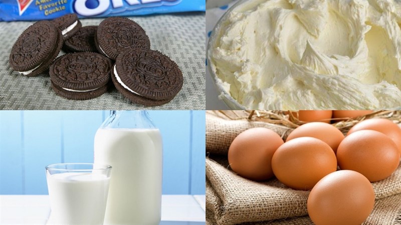 Nguyên liệu món ăn bánh rán doraemon oreo