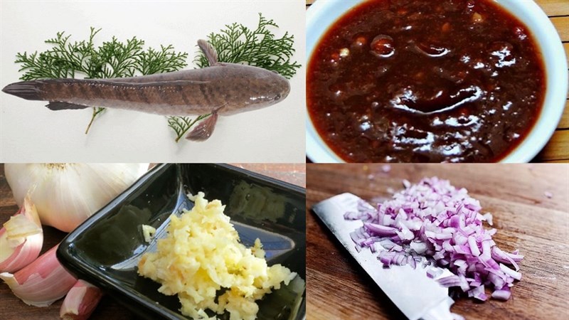 Nguyên liệu món ăn cá lóc nướng giấy bạc