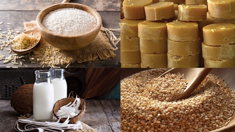 Nguyên liệu món ăn bánh bèo ngọt