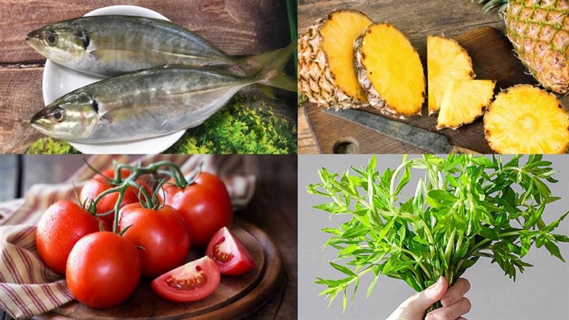 Nguyên liệu món ăn cá ngân nấu ngót và nấu canh chua
