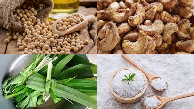 Nguyên liệu món ăn sữa đậu nành