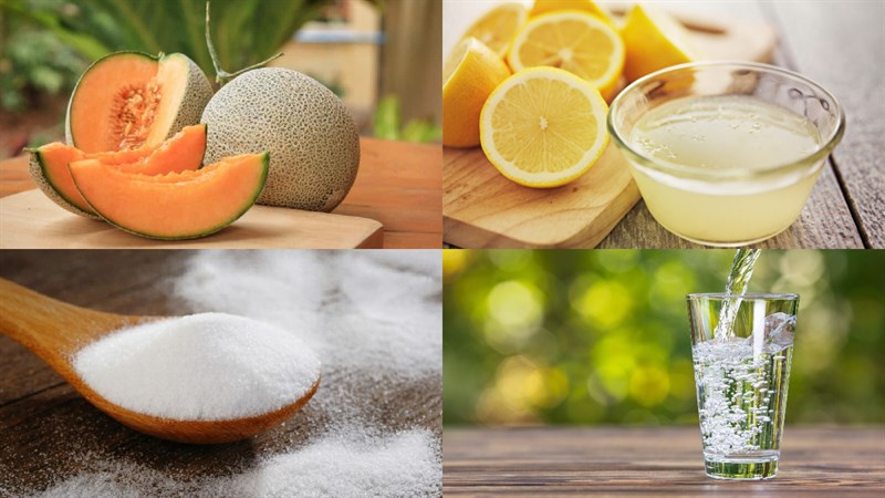 Nguyên liệu món ăn mứt dưa lưới