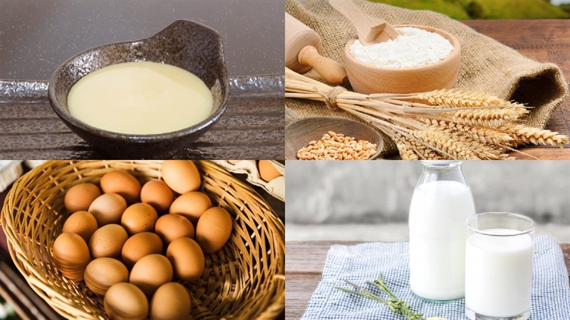 Nguyên liệu món ăn bánh mì không cần nhồi