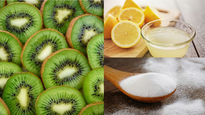 Nguyên liệu món ăn mứt kiwi phết bánh mì