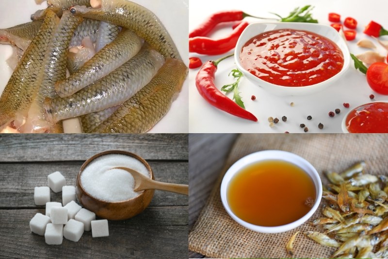 Nguyên liệu món ăn cá bống kho tiêu