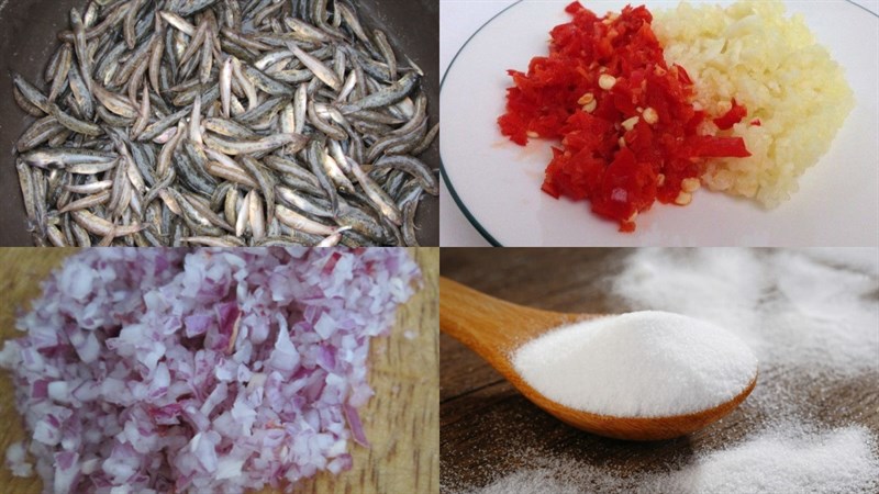Nguyên liệu món ăn cá bống kho quẹt