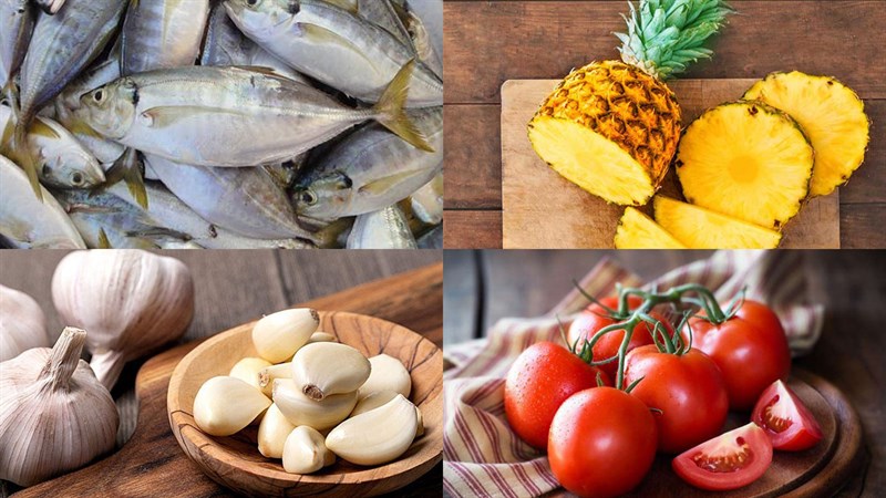 Nguyên liệu món ăn 2 cách làm cá bạc má chiên mắm tỏi ớt và chiên sốt cà