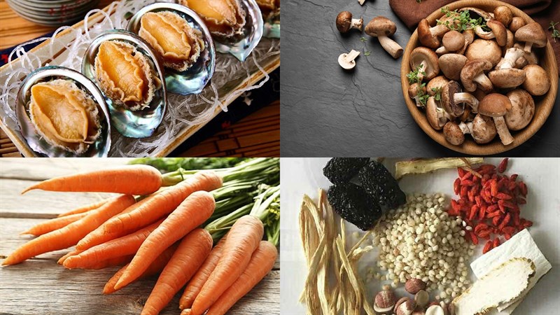 Nguyên liệu món ăn bào ngư hầm thuốc bắc