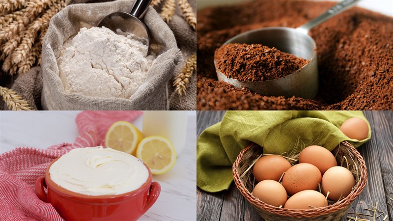 Nguyên liệu món ăn tiramisu kẹo đường dalgona