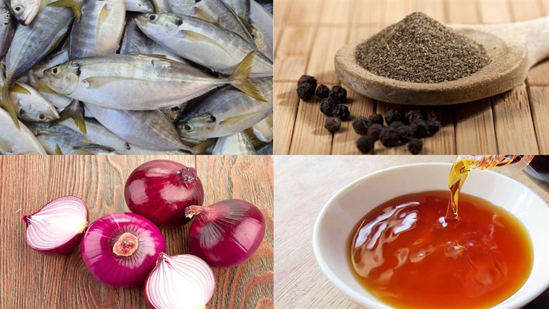 Nguyên liệu món ăn cá bạc má kho tiêu