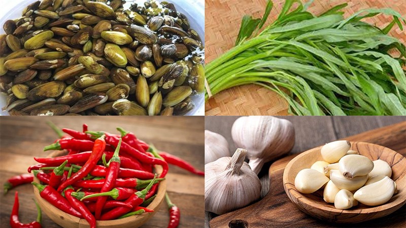 Nguyên liệu món ăn 2 cách làm chem chép xào rau