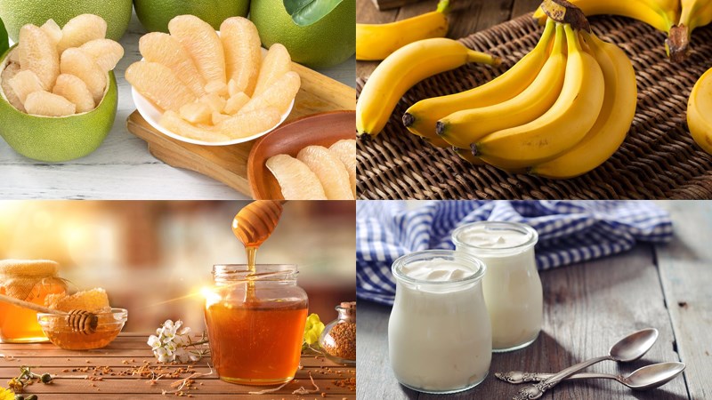 Nguyên liệu món ăn sinh tố bưởi