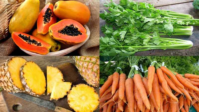 Nguyên liệu món ăn nước ép đu đủ