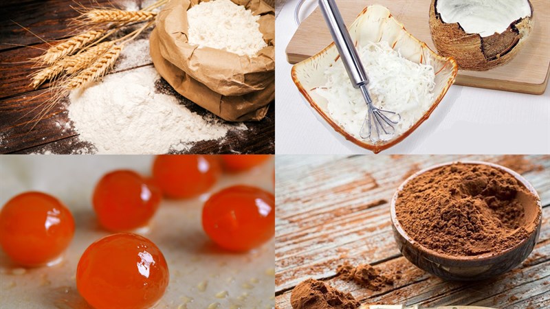 Nguyên liệu món ăn 3 cách làm bánh trung thu socola