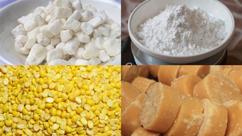 Nguyên liệu món ăn chè bưởi từ cùi bưởi khô