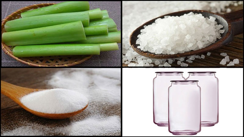 Nguyên liệu món ăn dưa môn muối chua ngọt