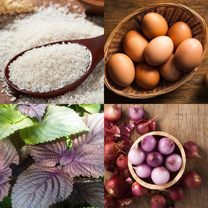 Nguyên liệu món ăn 3 món cháo giúp hạ sốt