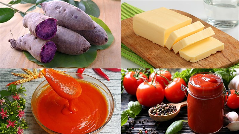 Nguyên liệu món ăn khoai lang tím chiên giòn