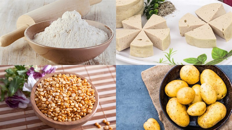 Nguyên liệu món ăn bánh trung thu thập cẩm chay không cần lò nướng