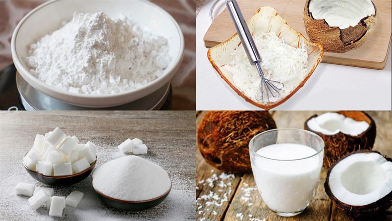 Nguyên liệu món ăn 2 cách làm bánh in nhân dừa