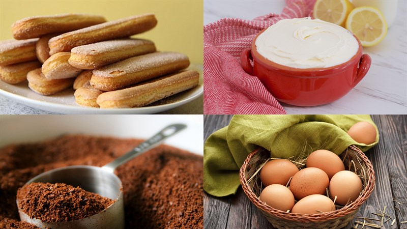 Nguyên liệu món ăn bánh tiramisu