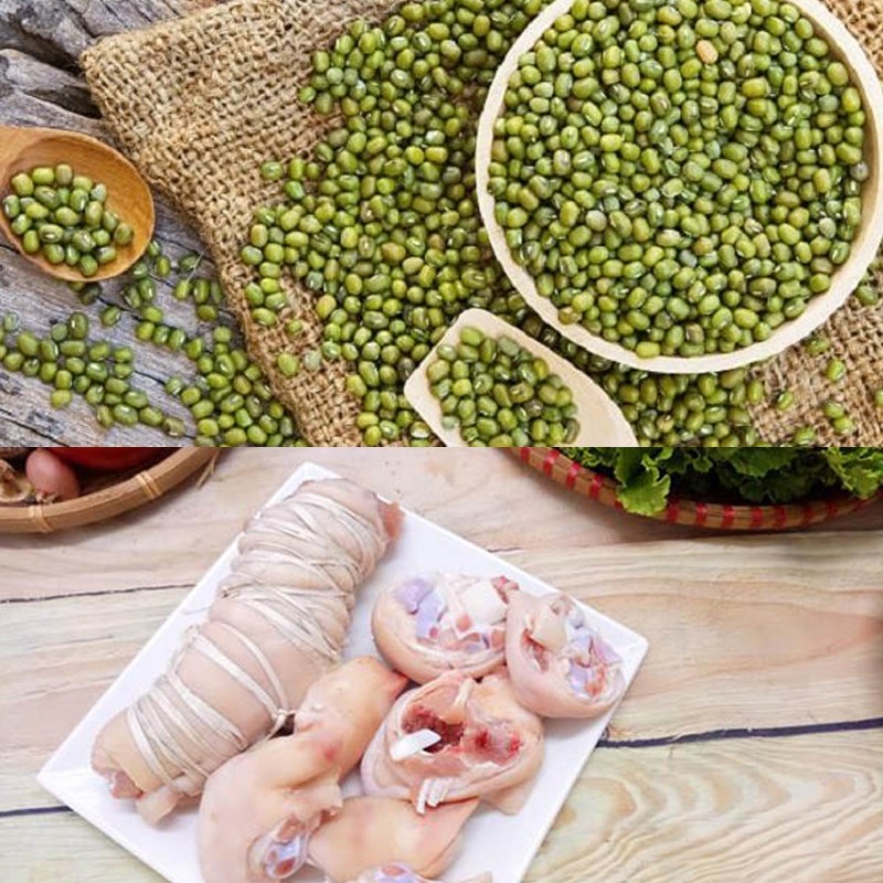 Nguyên liệu món ăn 2 cách nấu cháo chân giò