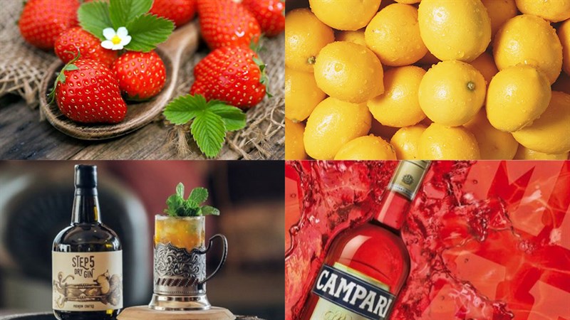 Nguyên liệu món ăn 3 cách làm cocktail dâu tây
