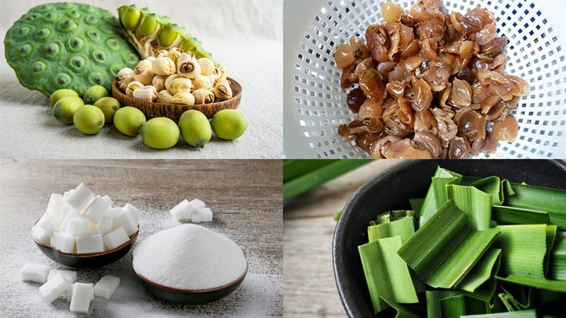Nguyên liệu món ăn chè nhãn nhục