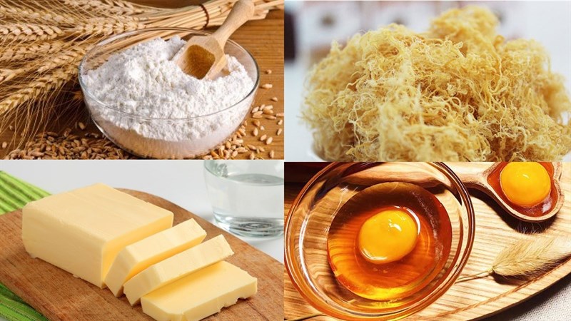 Nguyên liệu món ăn bánh mì chà bông