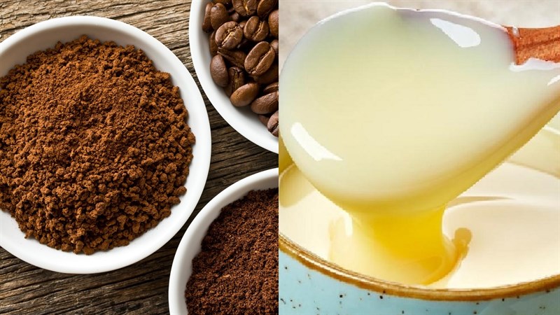 Nguyên liệu món ăn cà phê sữa nóng