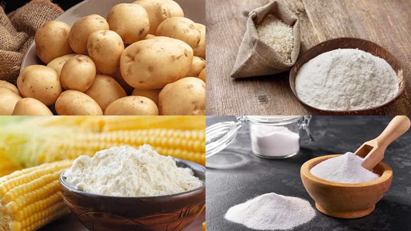 Nguyên liệu món ăn bánh khoai tây chiên phồng