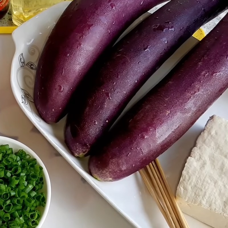 Nguyên liệu món ăn cà tím cuộn chay nướng