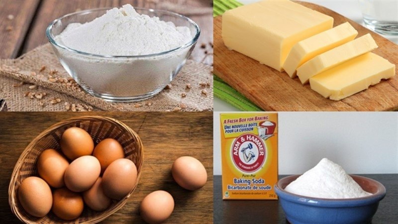 Cách làm bánh bông lan sữa hấp thơm ngon, bông mịn mềm mại 2 Nguyên liệu món ăn bánh bông lan sữa hấp