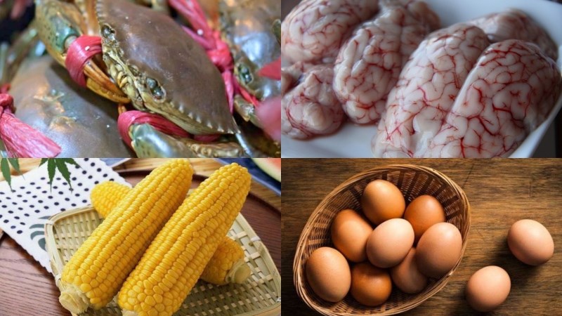 Nguyên liệu món ăn súp cua óc heo