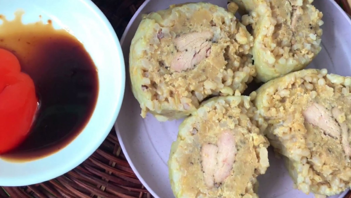 Bánh chưng gạo nếp lứt (ít calo)