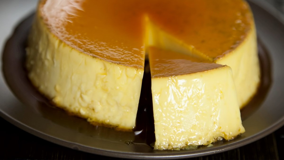 Bánh flan sữa tươi và sữa đặc nướng