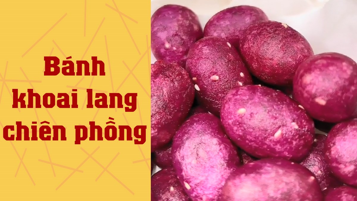 Bánh khoai lang chiên phồng (Công thức được chia sẻ từ TikTok Cách Nấu Ngon cùng Cách Nấu Ngon)