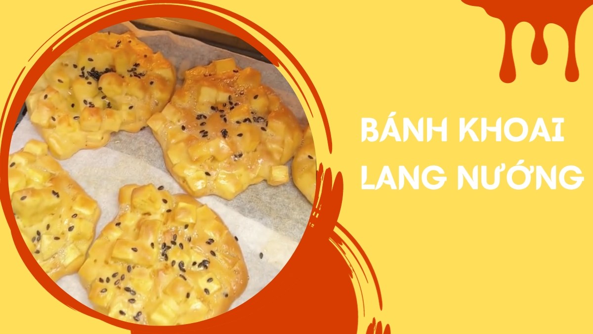 Bánh khoai lang nướng (Công thức được chia sẻ từ Tiktok Cách Nấu Ngon cùng Cách Nấu Ngon)